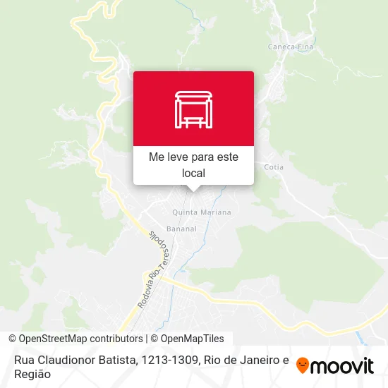 Rua Claudionor Batista, 1213-1309 mapa