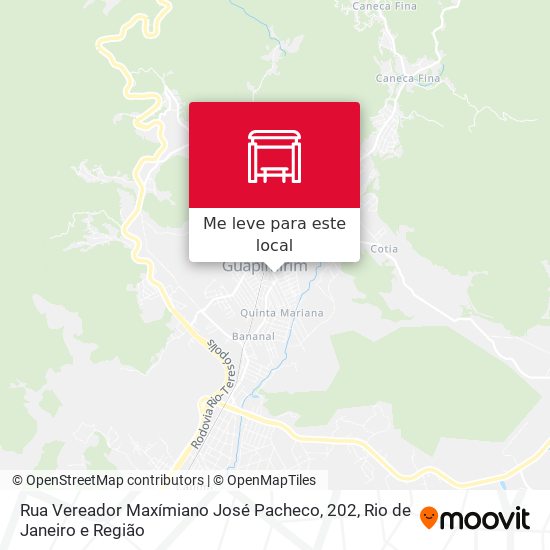 Rua Vereador Maxímiano José Pacheco, 202 mapa