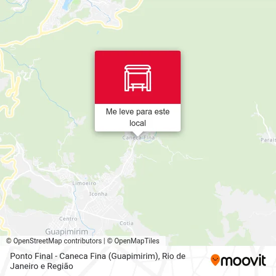 Ponto Final - Caneca Fina (Guapimirim) mapa