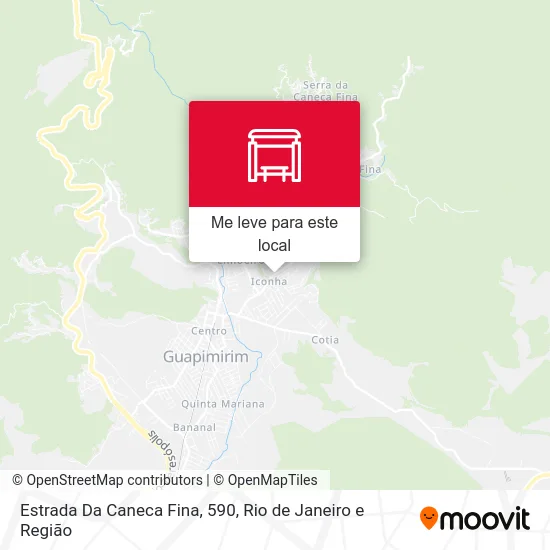 Estrada Da Caneca Fina, 590 mapa