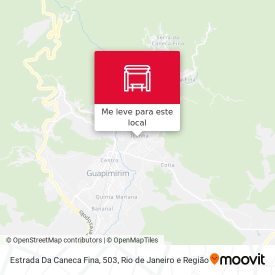 Estrada Da Caneca Fina, 503 mapa