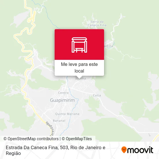 Estrada Da Caneca Fina, 503 mapa