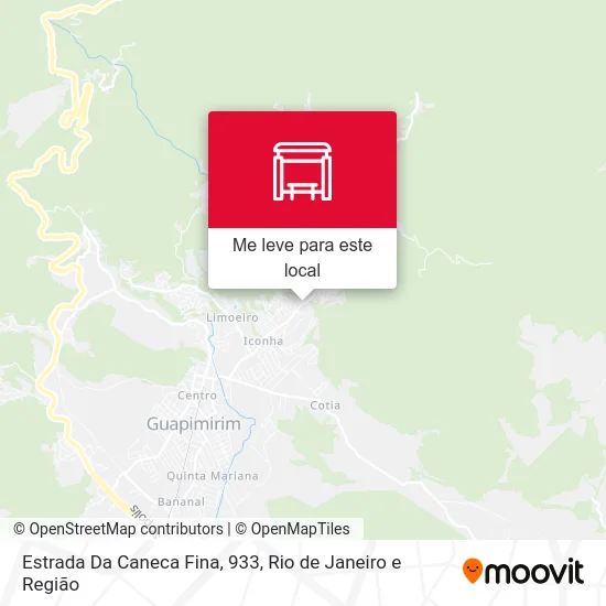 Estrada Da Caneca Fina, 933 mapa