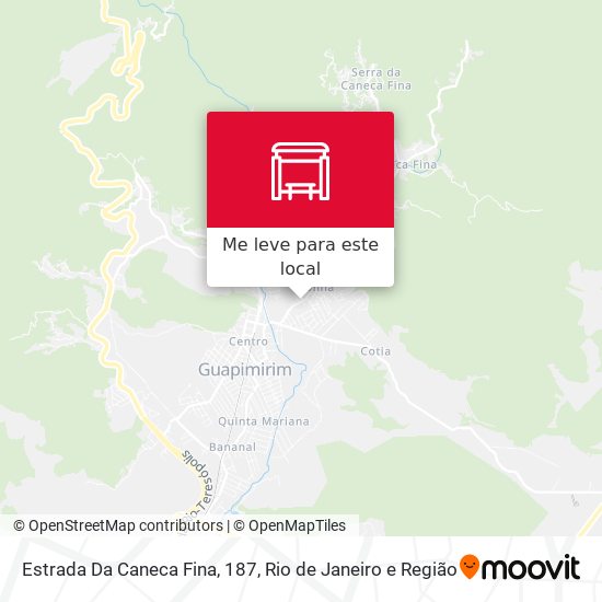 Estrada Da Caneca Fina, 187 mapa