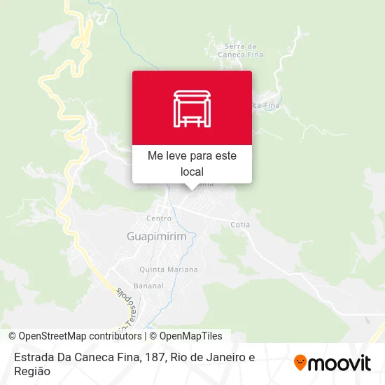 Estrada Da Caneca Fina, 187 mapa