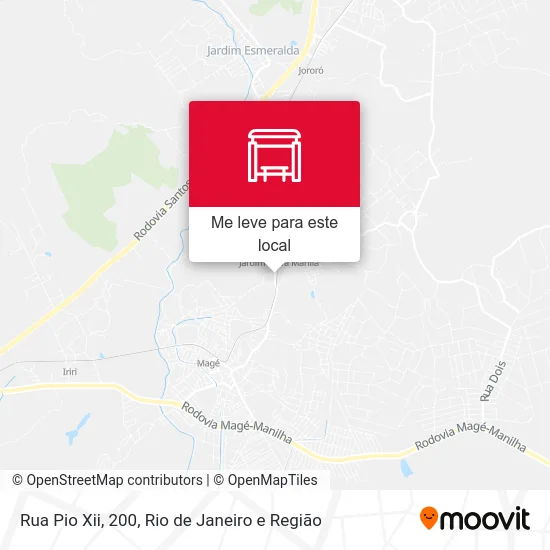 Rua Pio Xii, 200 mapa