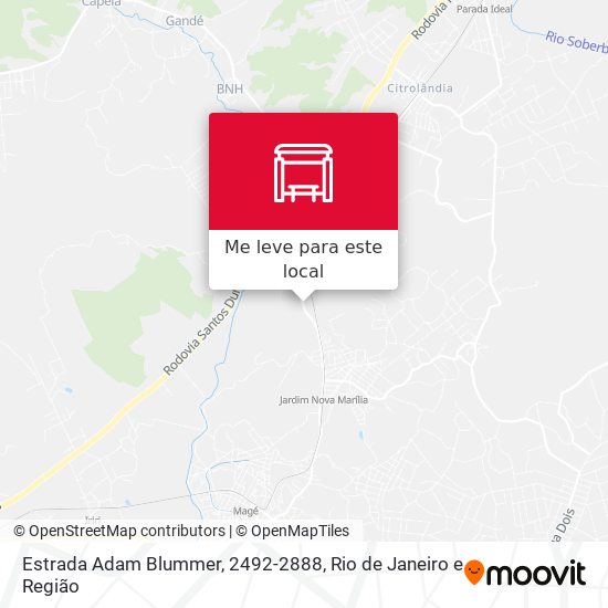 Estrada Adam Blummer, 2492-2888 mapa