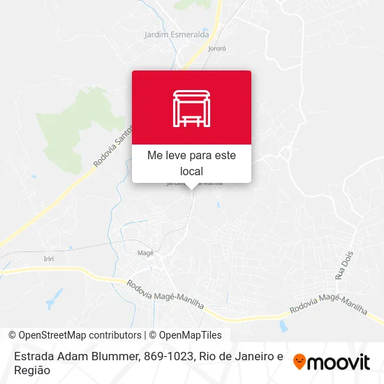 Estrada Adam Blummer, 869-1023 mapa