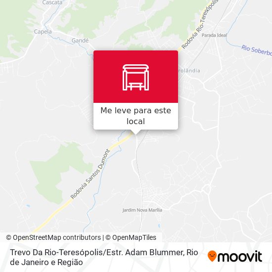 Trevo Da Rio-Teresópolis / Estr. Adam Blummer mapa