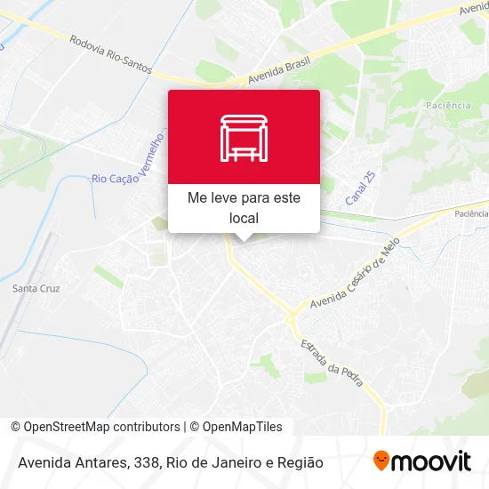 Avenida Antares, 338 mapa