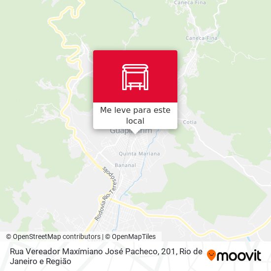 Rua Vereador Maxímiano José Pacheco, 201 mapa