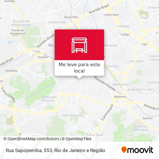 Rua Sapopemba, 553 mapa