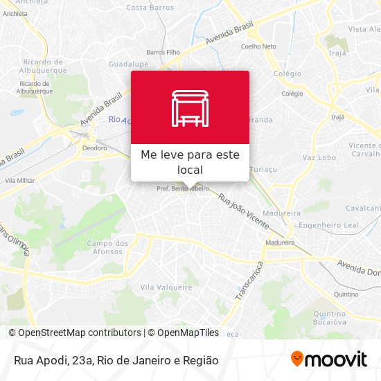 Rua Apodi, 23a mapa