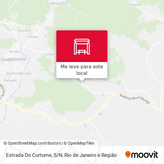Estrada Do Curtume, S/N mapa