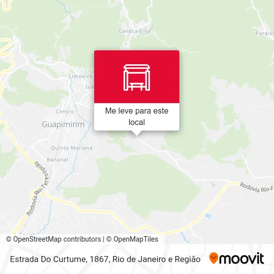 Estrada Do Curtume, 1867 mapa