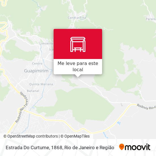 Estrada Do Curtume, 1868 mapa