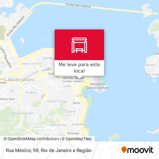 Rua México, 98 mapa
