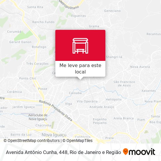 Avenida Antônio Cunha, 448 mapa