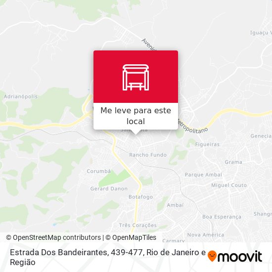 Estrada Dos Bandeirantes, 439-477 mapa