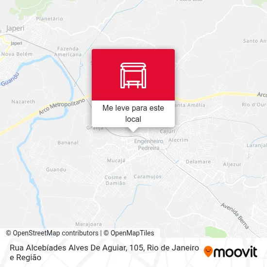 Rua Alcebíades Alves De Aguiar, 105 mapa