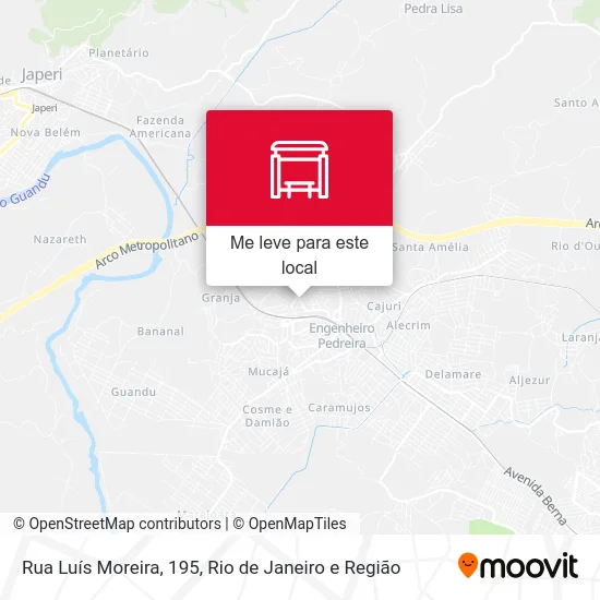 Rua Luís Moreira, 195 mapa
