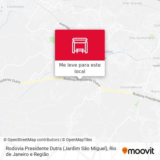 Rodovia Presidente Dutra (Jardim São Miguel) mapa