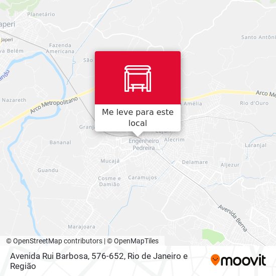 Avenida Rui Barbosa, 576-652 mapa