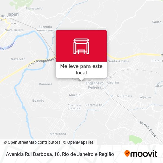 Avenida Rui Barbosa, 18 mapa