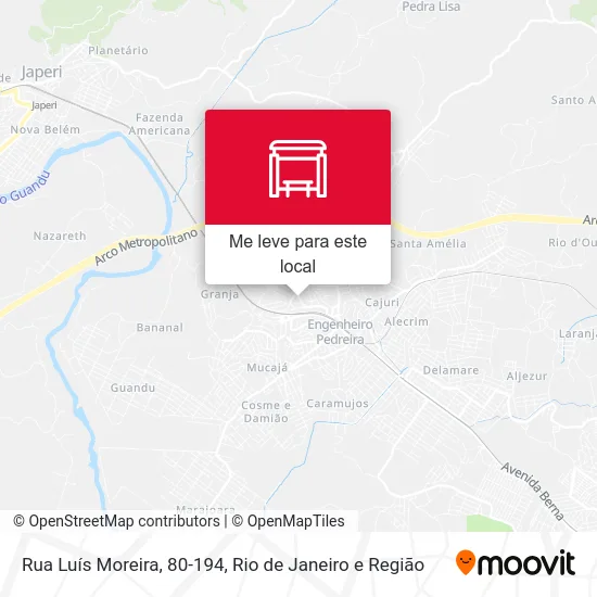 Rua Luís Moreira, 80-194 mapa