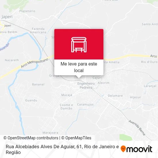 Rua Alcebíades Alves De Aguiar, 61 mapa