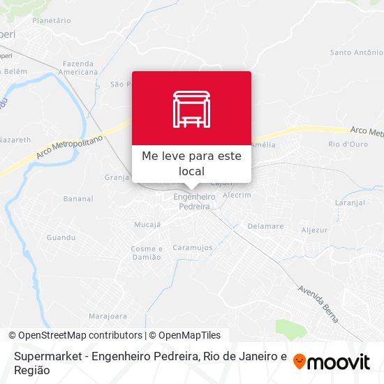 Supermarket - Engenheiro Pedreira mapa