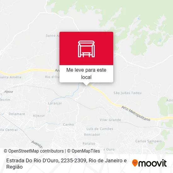 Estrada Do Rio D'Ouro, 2235-2309 mapa