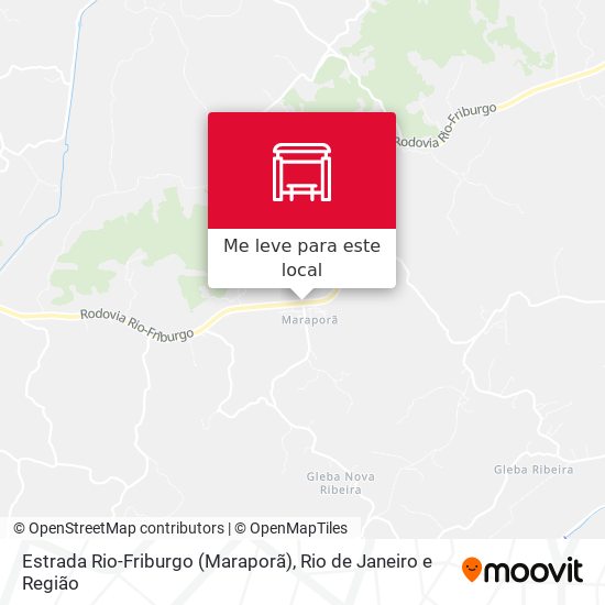 Estrada Rio-Friburgo (Maraporã) mapa