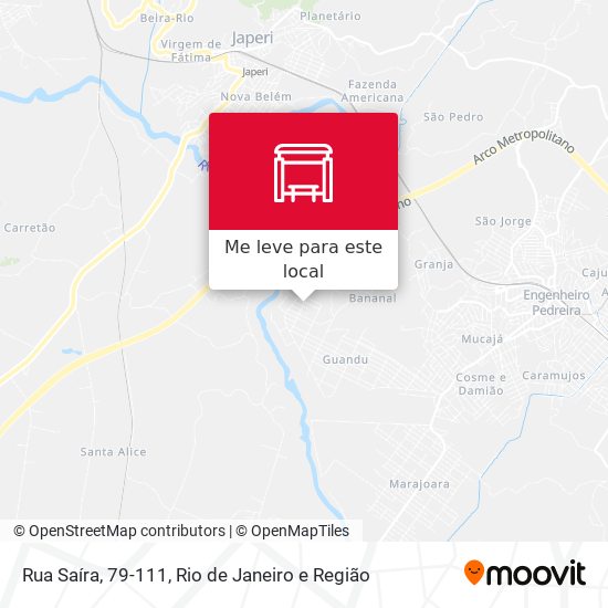 Rua Saíra, 79-111 mapa