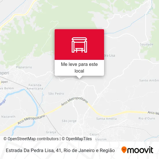 Estrada Da Pedra Lisa, 41 mapa