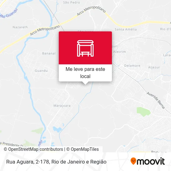 Rua Aguara, 2-178 mapa