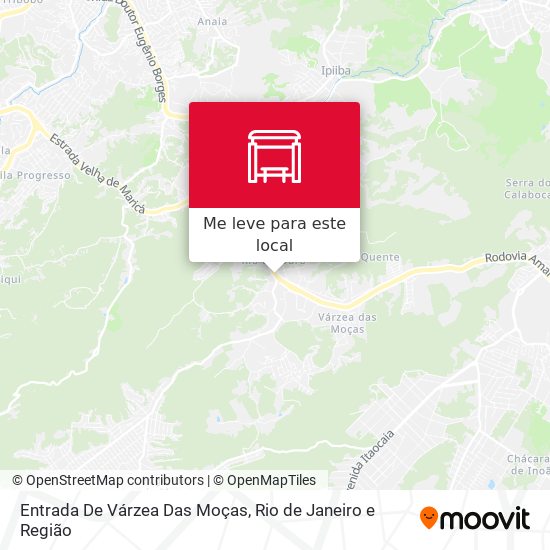 Entrada De Várzea Das Moças mapa