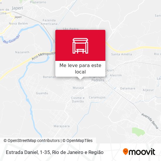Estrada Daniel, 1-35 mapa