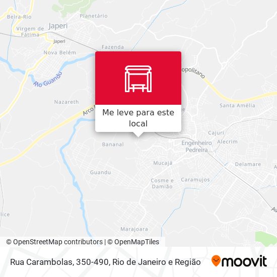Rua Carambolas, 350-490 mapa