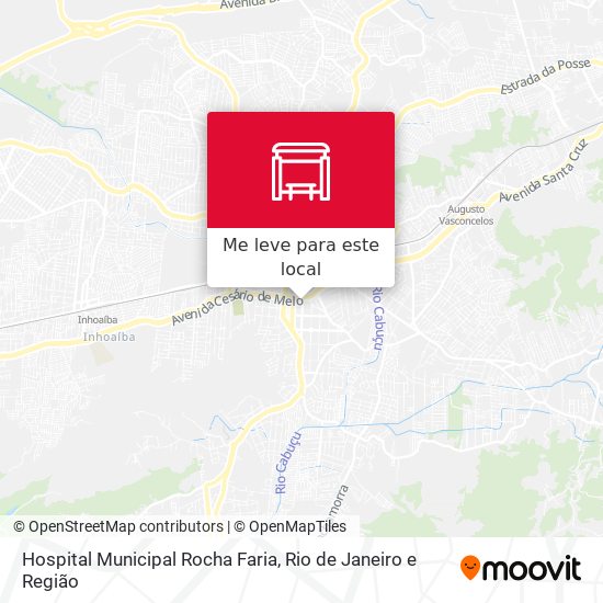Hospital Municipal Rocha Faria mapa