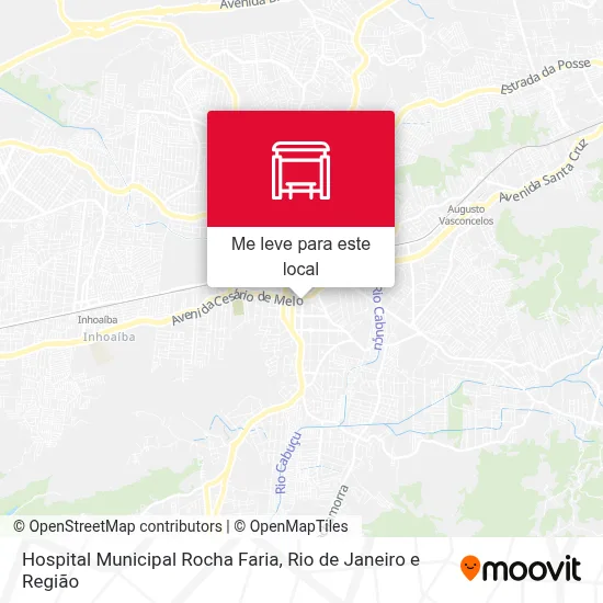 Hospital Municipal Rocha Faria mapa