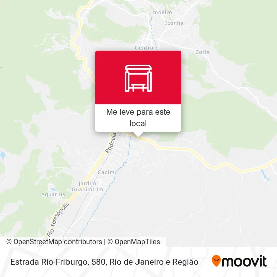 Estrada Rio-Friburgo, 580 mapa