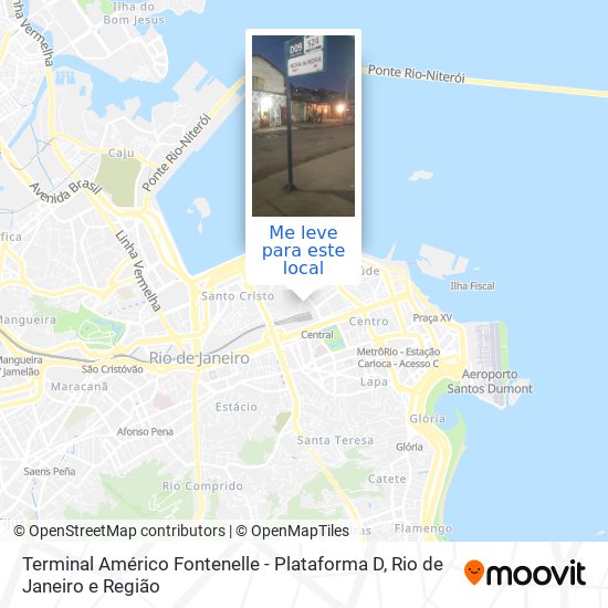 Terminal Américo Fontenelle - Plataforma D mapa