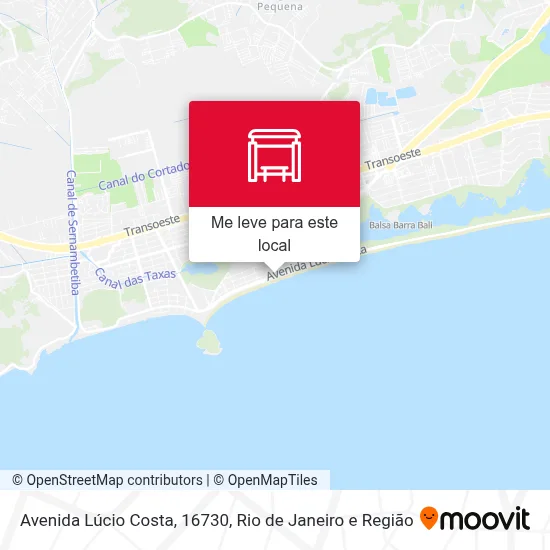 Avenida Lúcio Costa, 16730 mapa