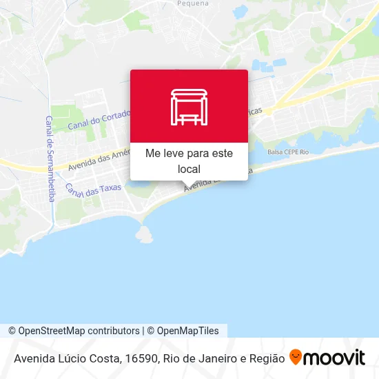 Avenida Lúcio Costa, 16590 mapa