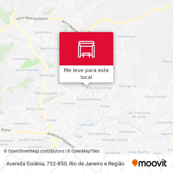 Avenida Goiânia, 752-850 mapa
