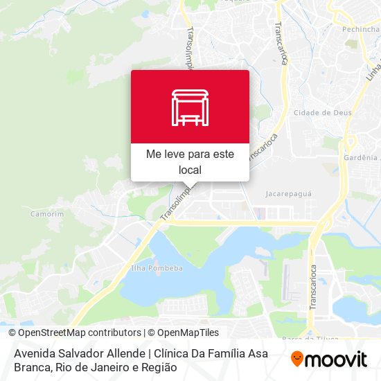 Avenida Salvador Allende | Clínica Da Família Asa Branca mapa