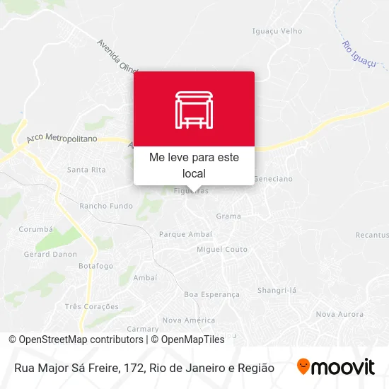 Rua Major Sá Freire, 172 mapa