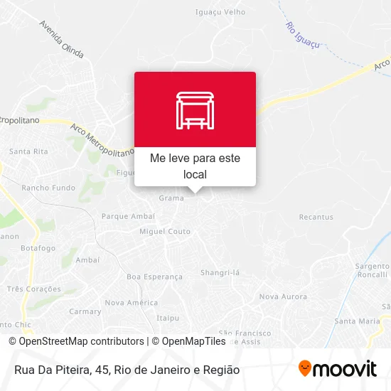 Rua Da Piteira, 45 mapa