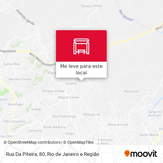 Rua Da Piteira, 80 mapa